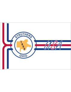 Bandera de Struthers. Ohio
