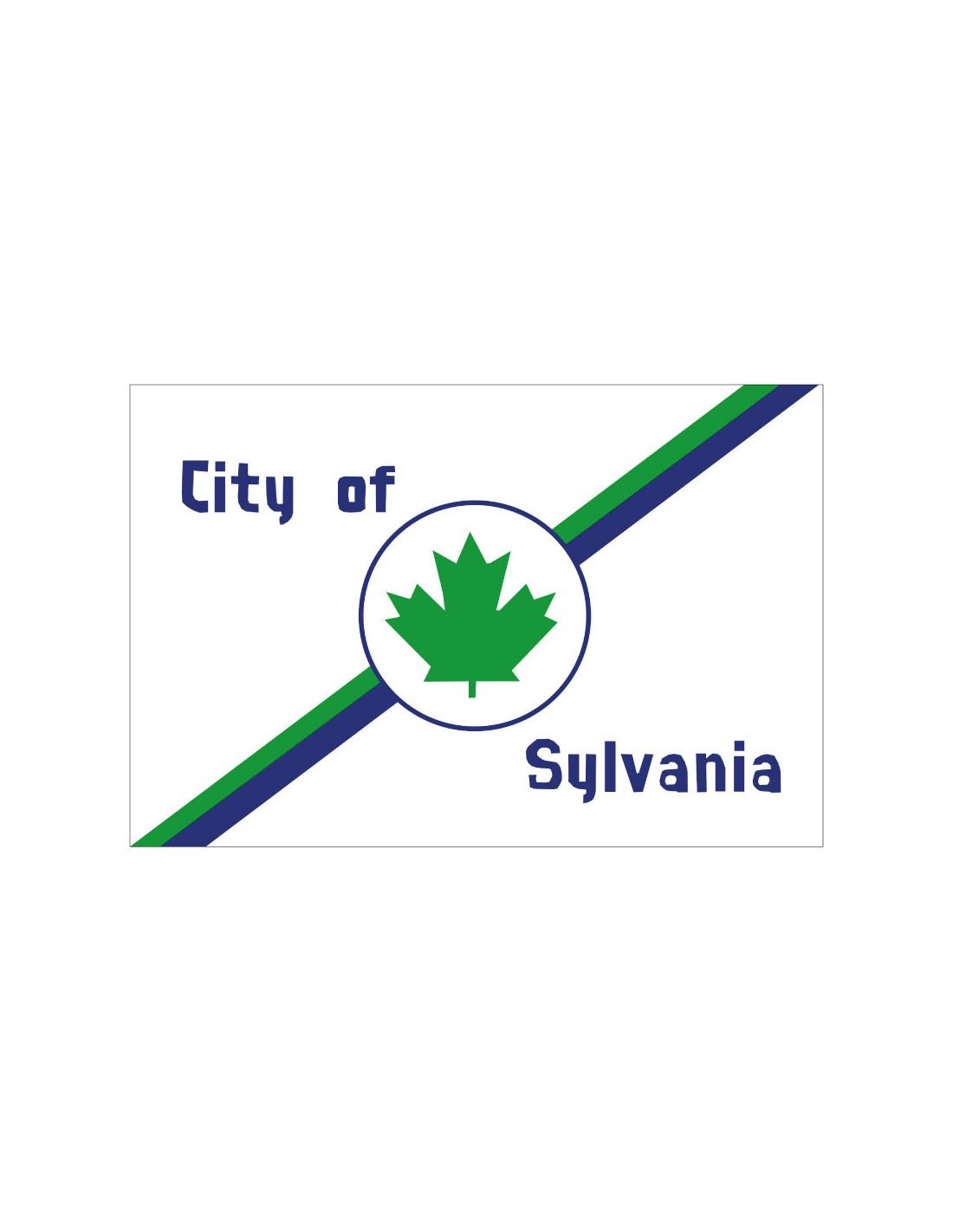 Bandera de Sylvania. Ohio