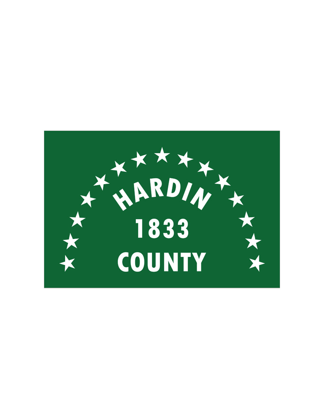 Bandera del Condado de Hardin. Ohio