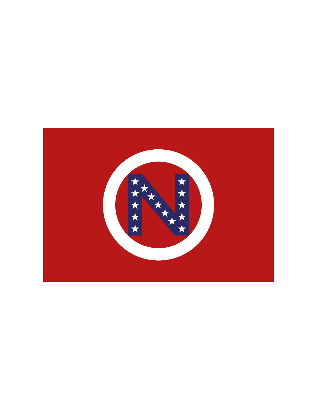 Bandera del Condado de Noble. Ohio