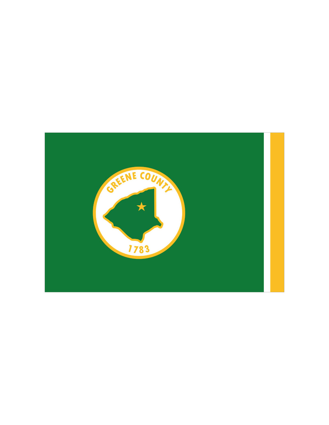 Bandera del Condado de Greene