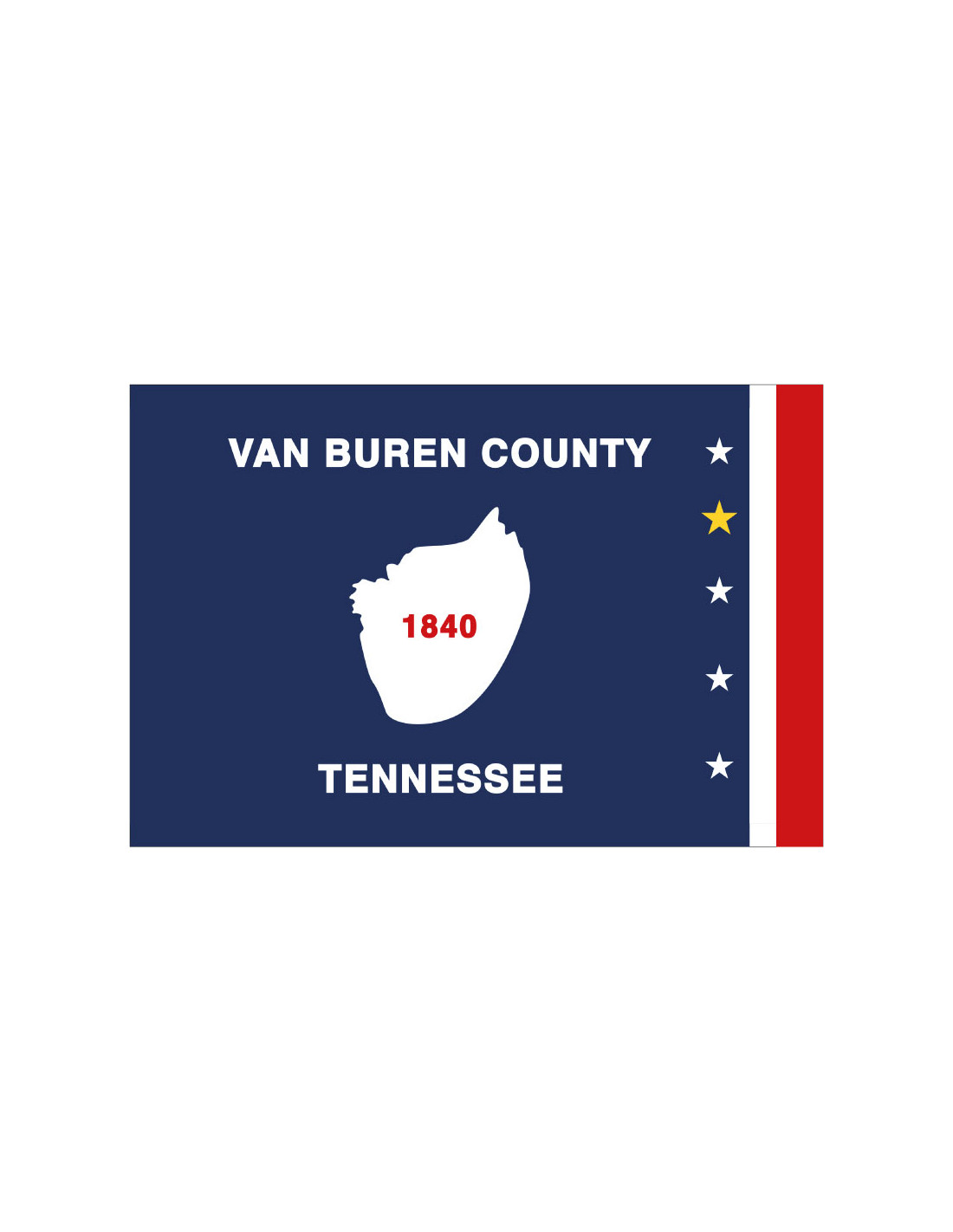 Bandera del Condado de Van Buren