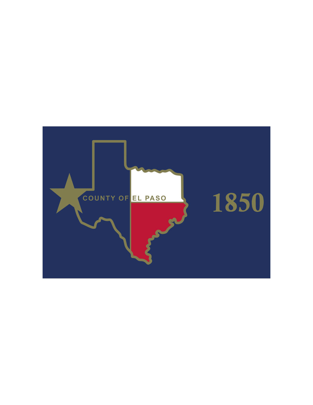 Bandera del Condado de El Paso