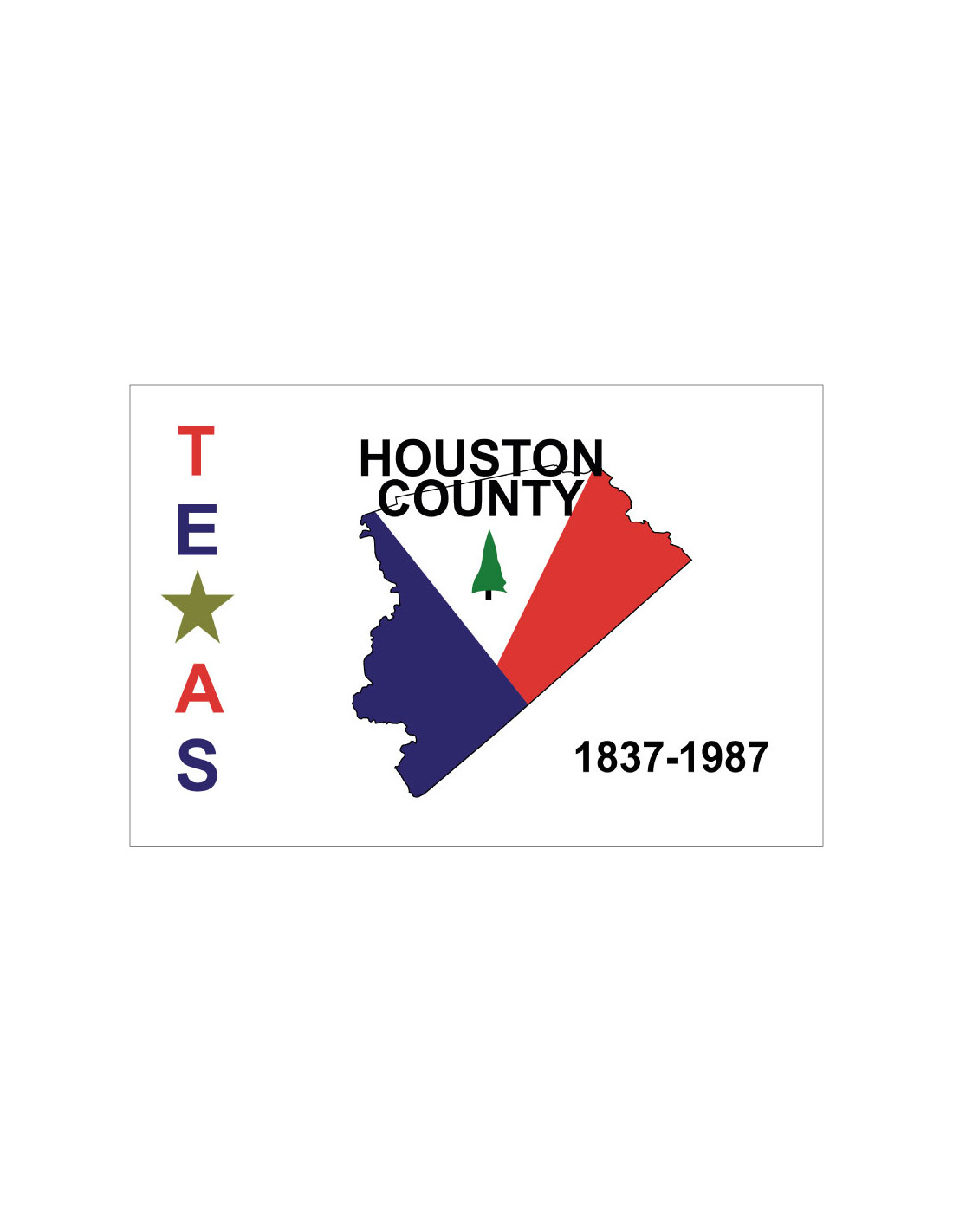 Bandera del Condado de Houston