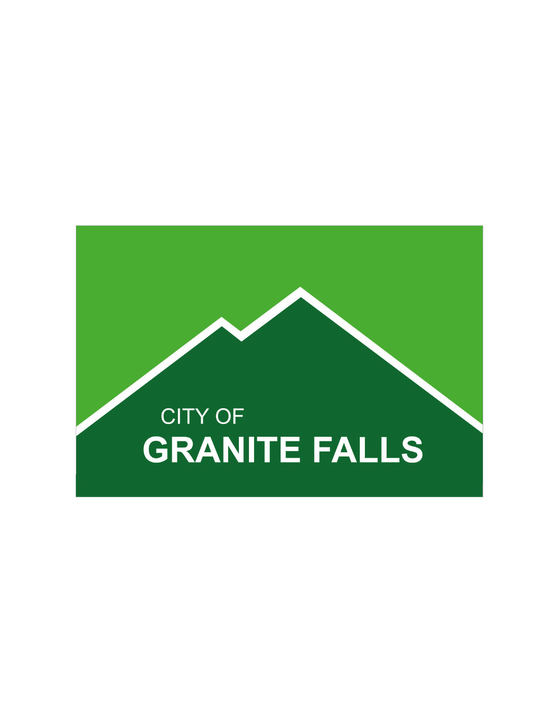 Bandera de Granite Falls. Washington