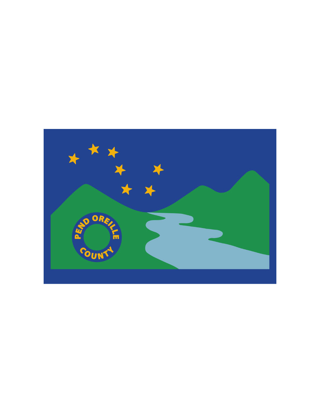 Bandera del Condado de Pend Oreille