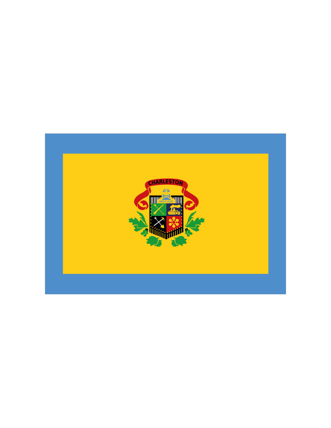 Bandera de Charleston. West Virginia