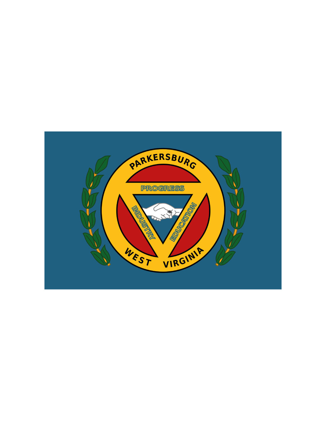 Bandera de Parkersburg. West Virginia