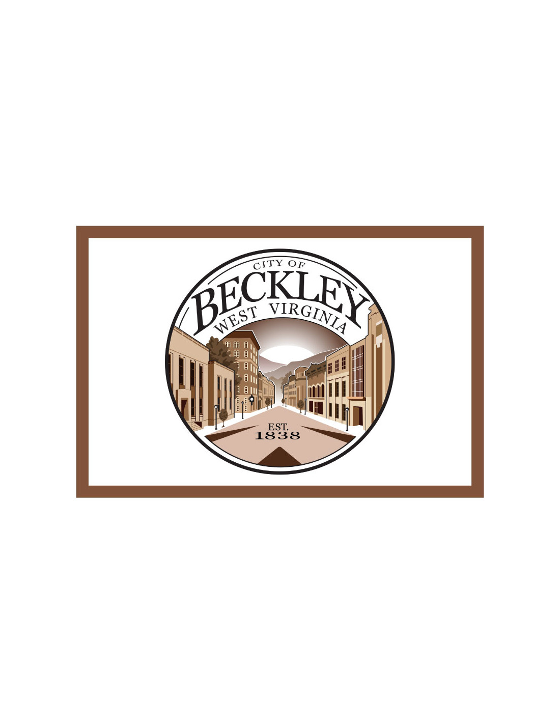 Bandera de Beckley. West Virginia