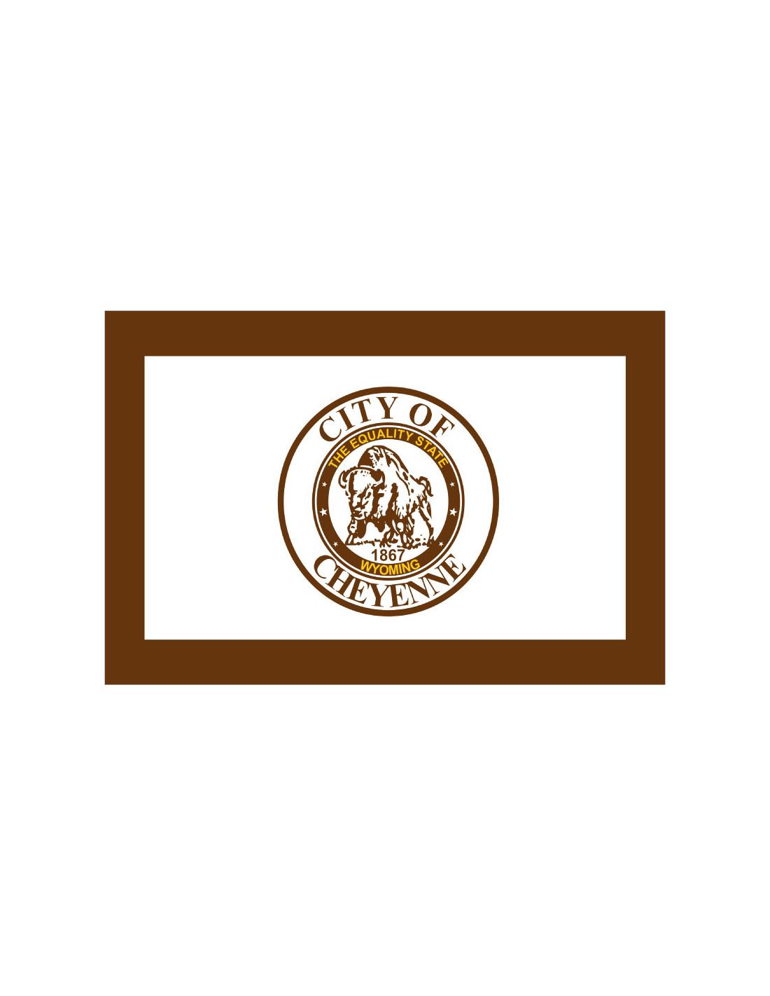 Bandera de Cheyenne. Wyoming