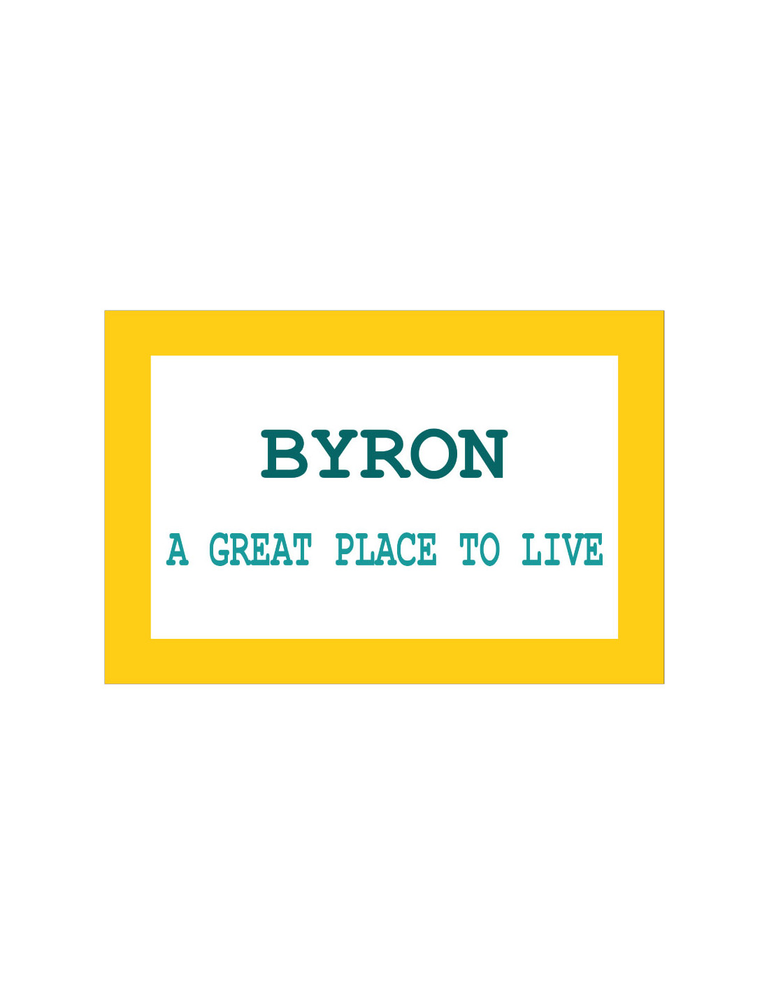 Bandera de Byron. Wyoming