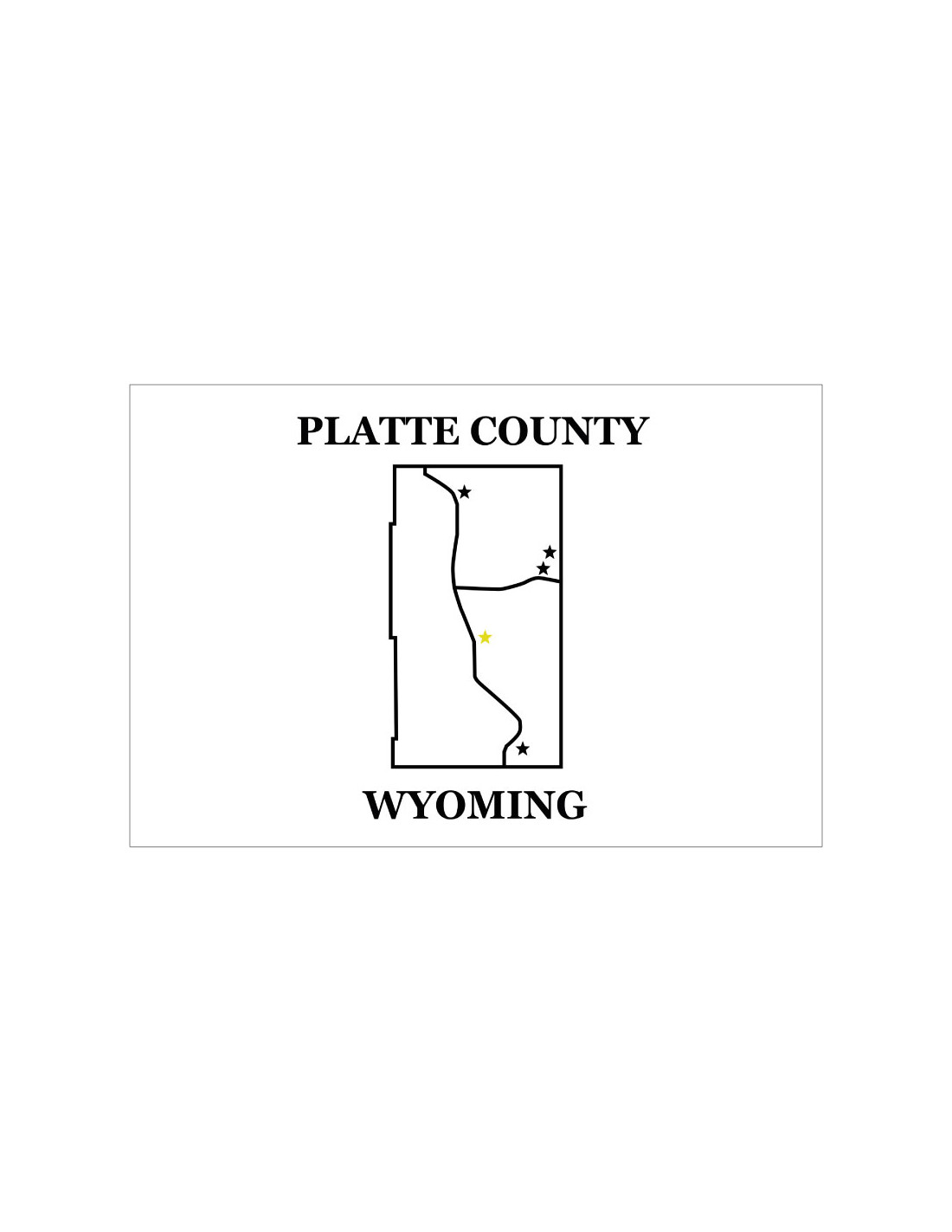 Bandera del Condado de Platte