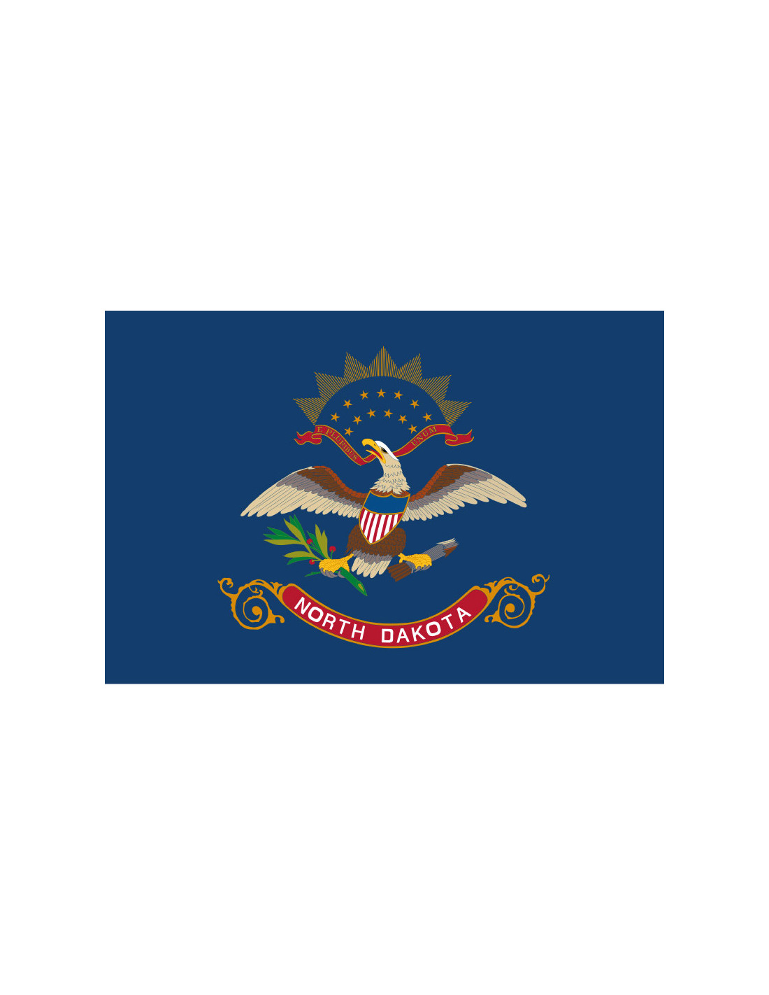 Bandera del Estado de Dakota del Norte