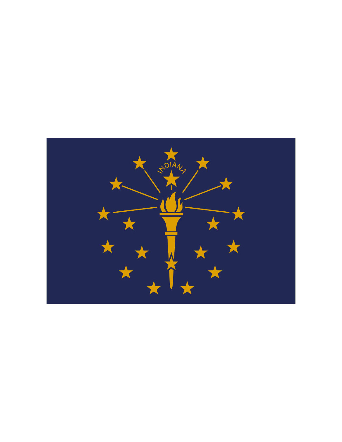 Bandera del Estado de Indiana