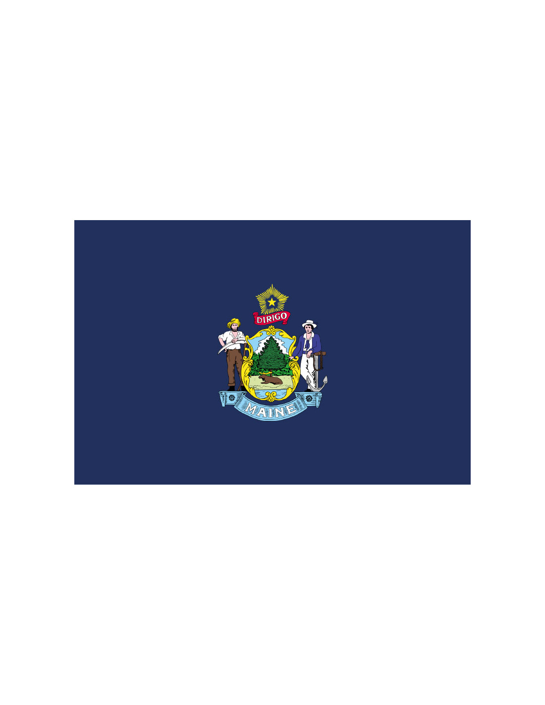 Bandera del Estado de Maine