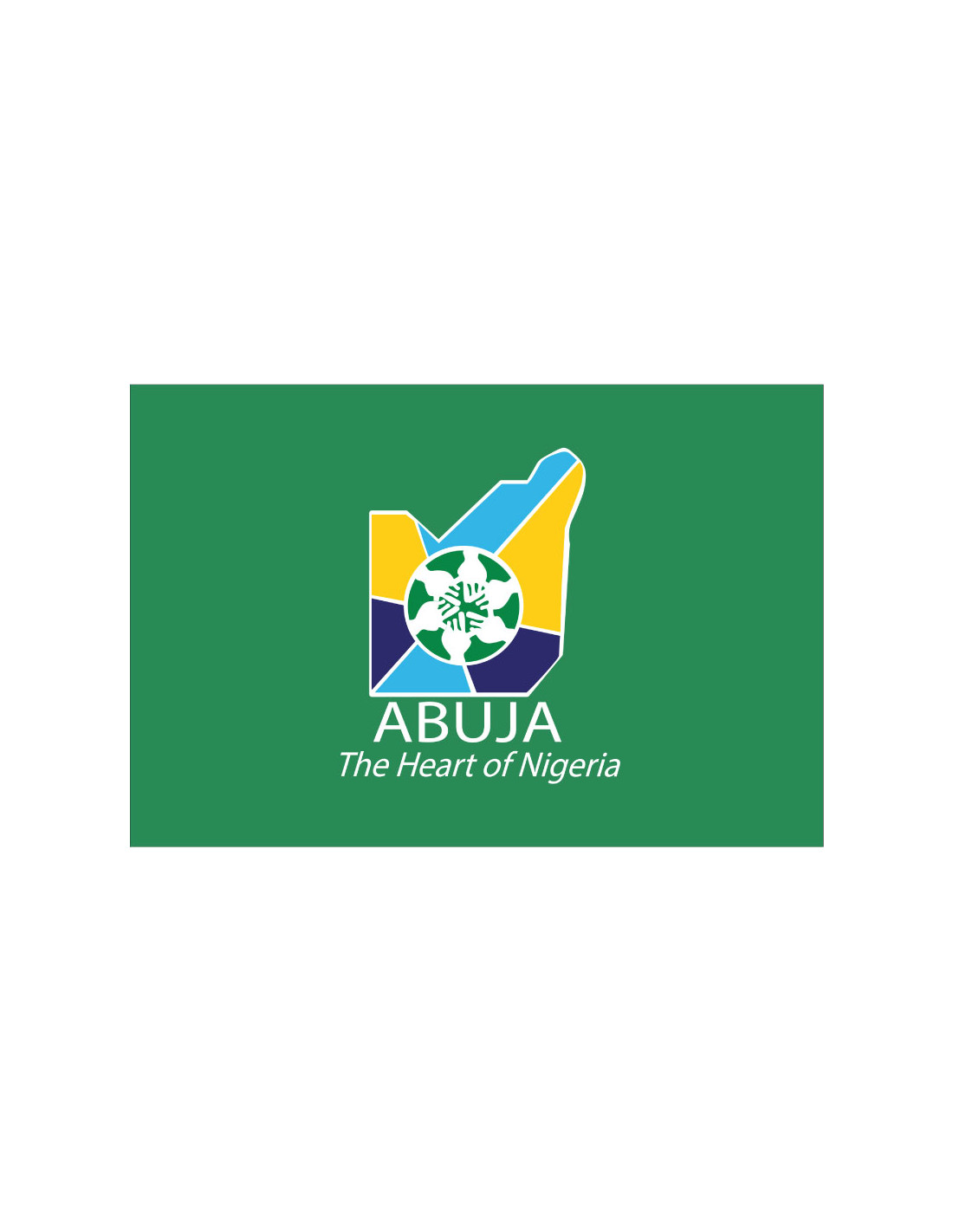 Bandera de Abuja. Nigeria