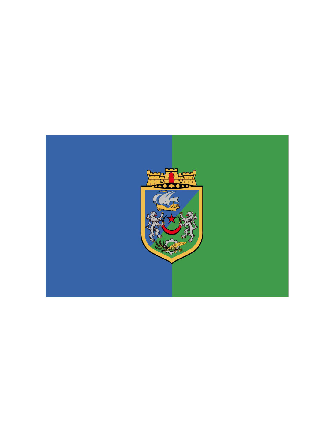 Bandera de Argel. Argelia