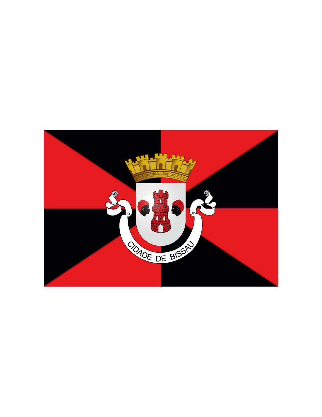 Bandera de Bissau. Guinea Bissau