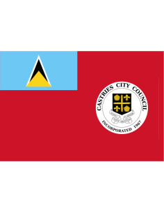 Bandera de Castries. Santa...