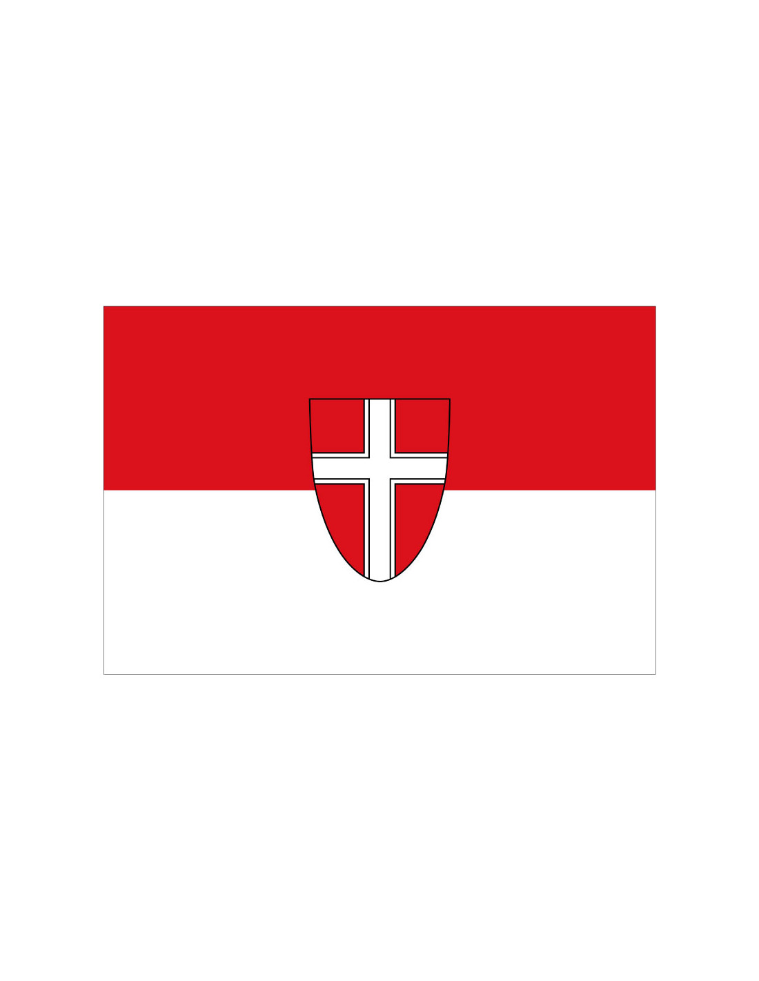 Bandera de Viena. Austria