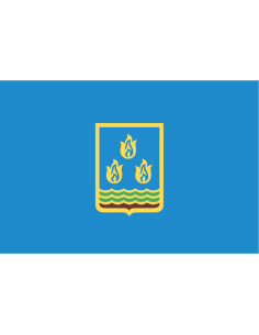 Bandera de Bakú. Azerbaiyán