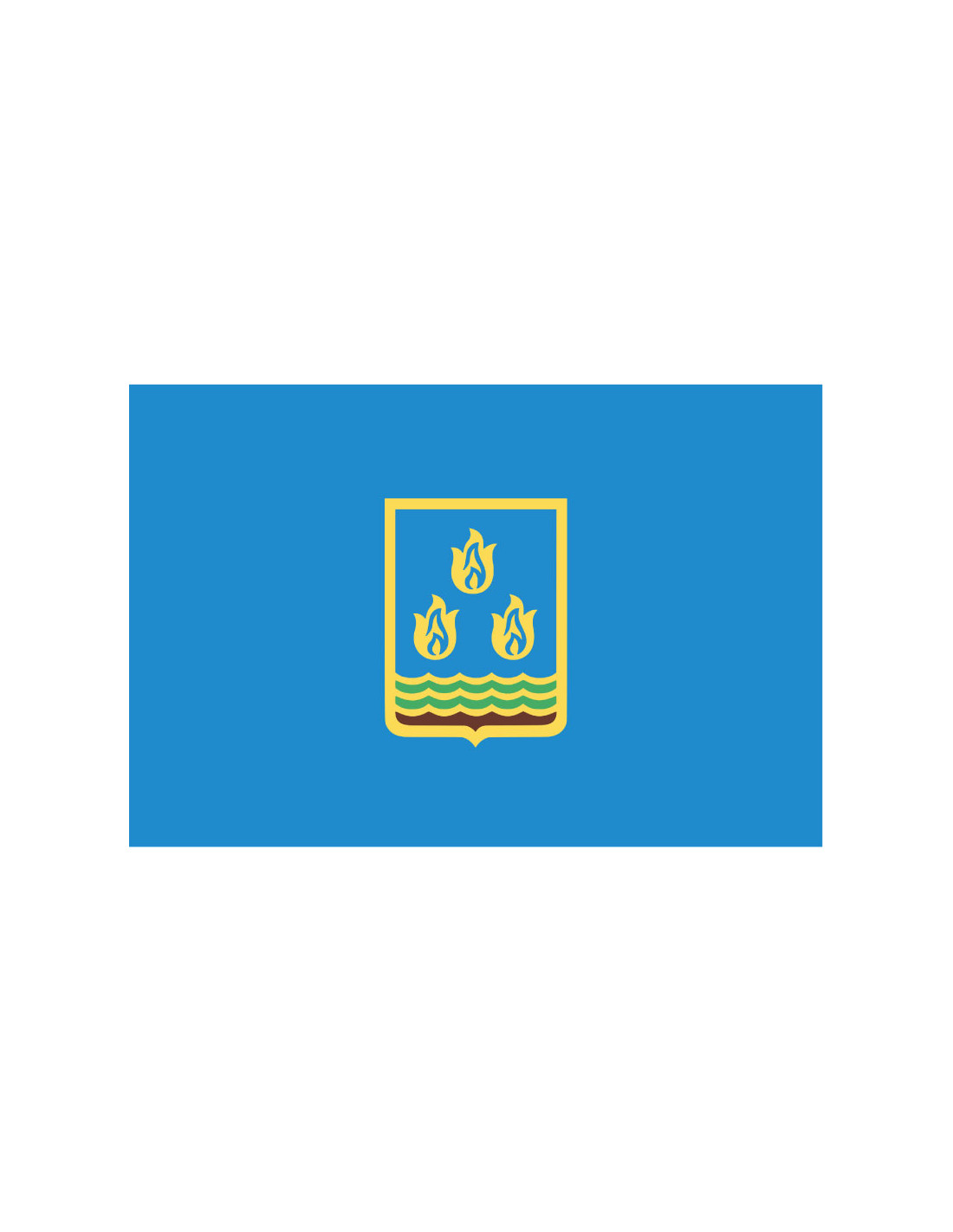 Bandera de Bakú. Azerbaiyán