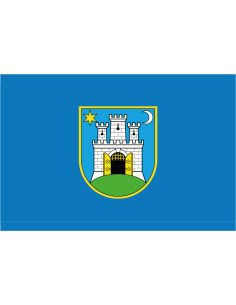Bandera de Zagreb. Croacia