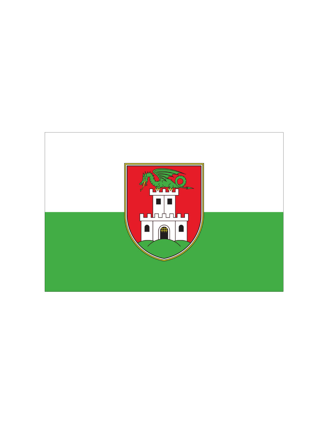 Bandera de Liubliana. Eslovenia