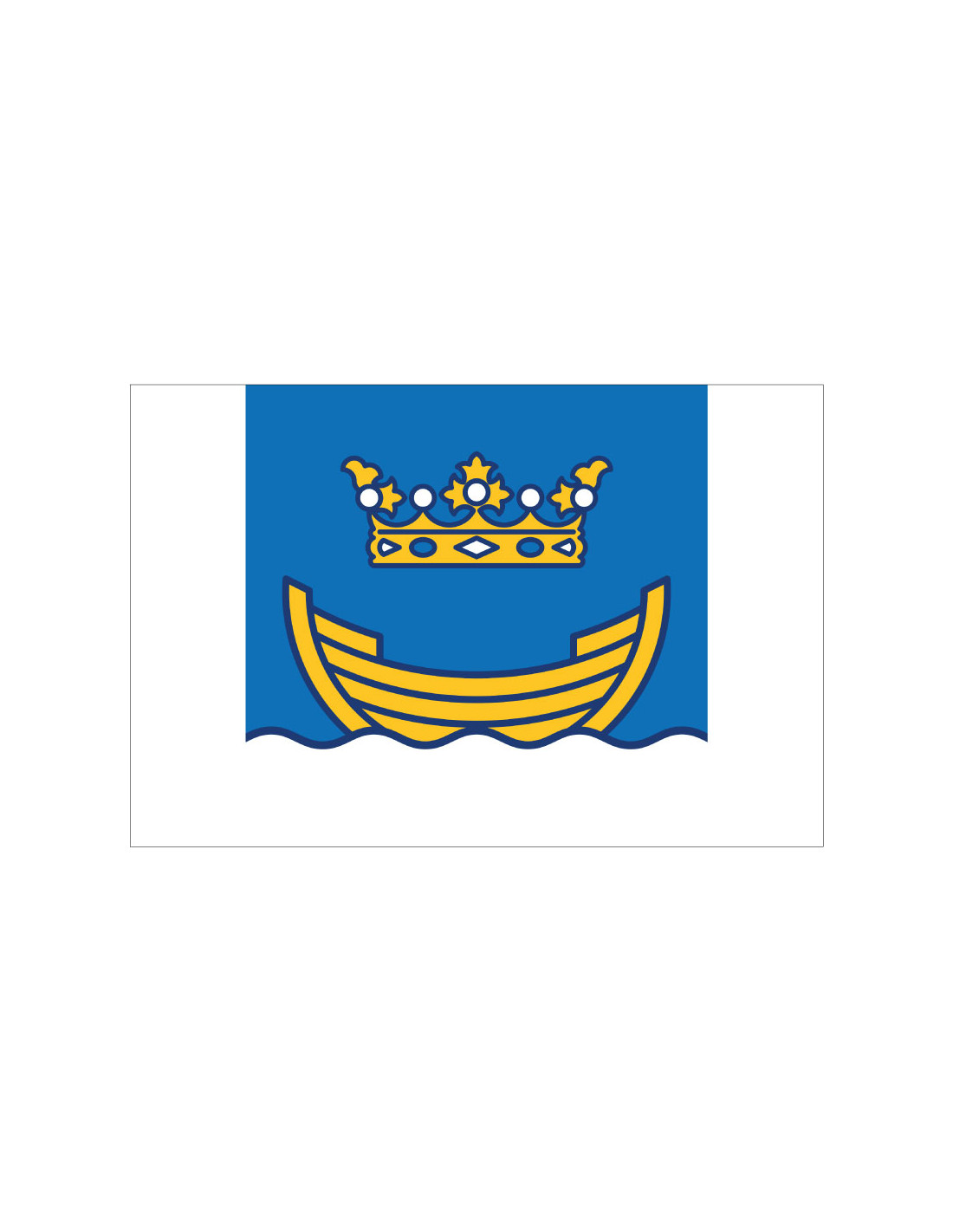 Bandera de Helsinki. Finlandia