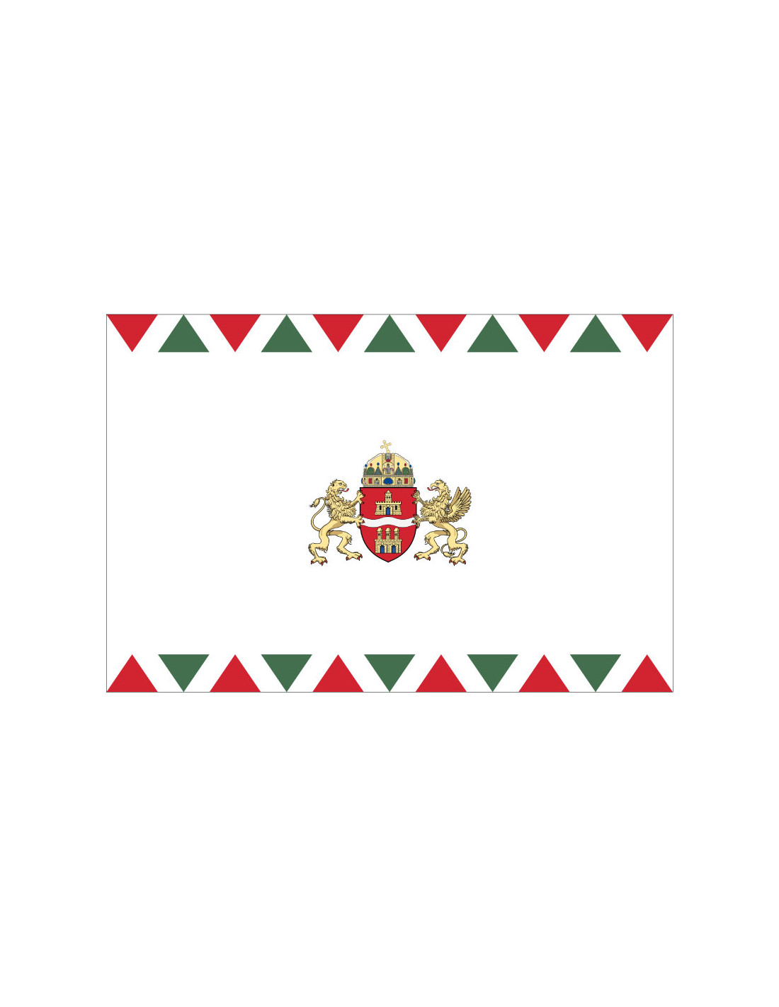 Bandera de Budapest. Hungría