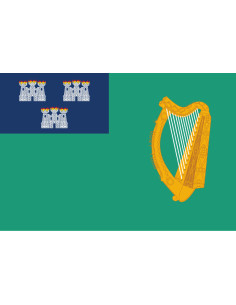 Bandera de Dublín. Irlanda