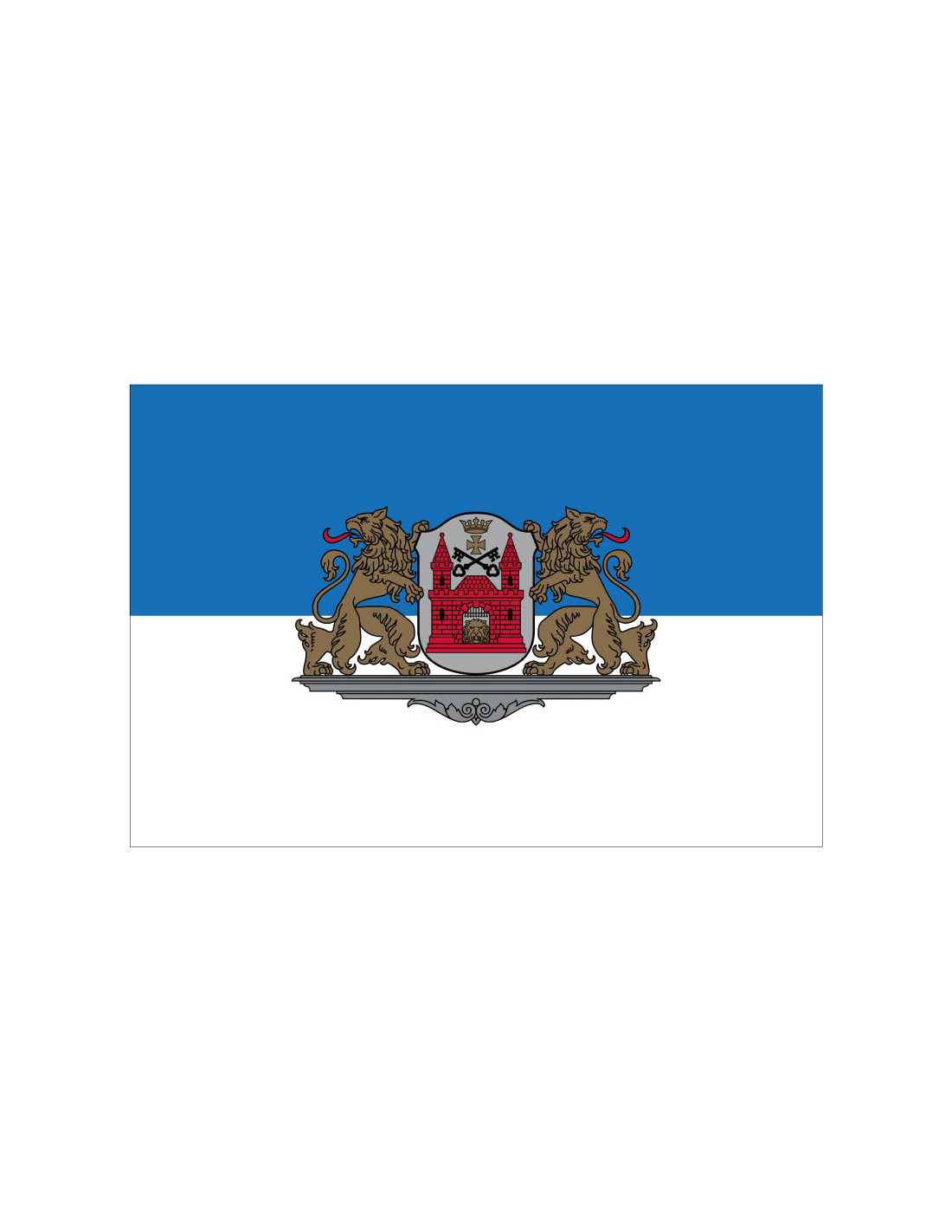 Bandera de Riga. Letonia