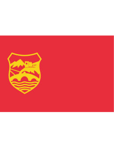 Bandera de Skopie. Macedonia