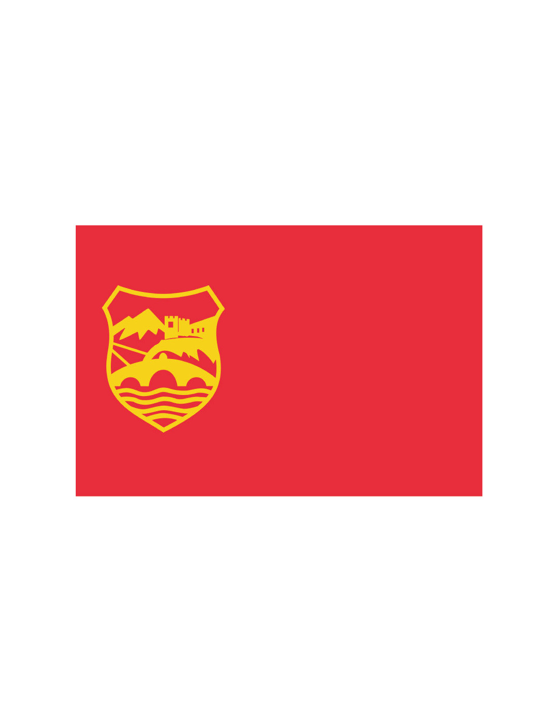 Bandera de Skopie. Macedonia