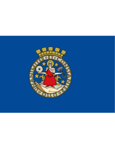 Bandera de Oslo. Noruega