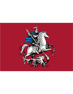 Bandera de Moscú. Rusia