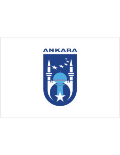 Bandera de Ankara. Turquía