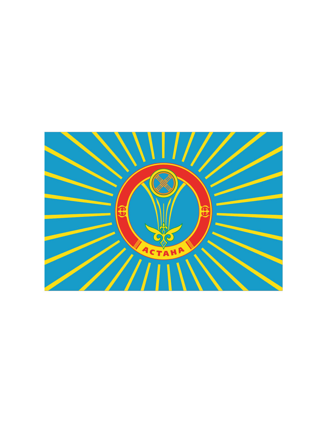 Bandera de Astaná. Kazajistán