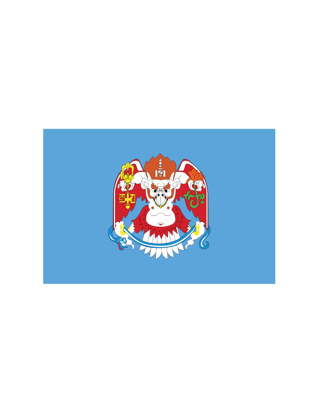 Bandera de Ulán Bator. Mongolia