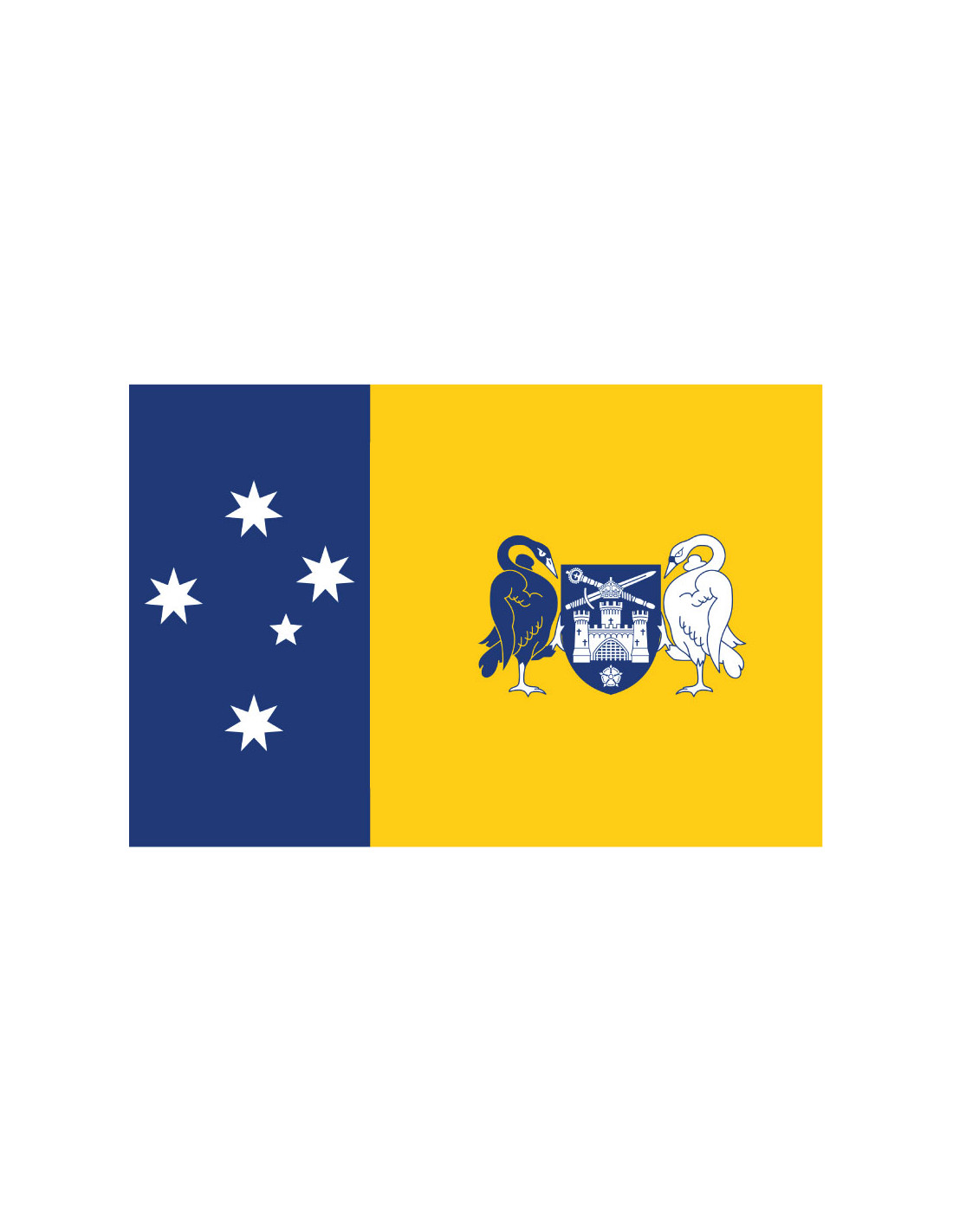 Bandera de Canberra. Australia