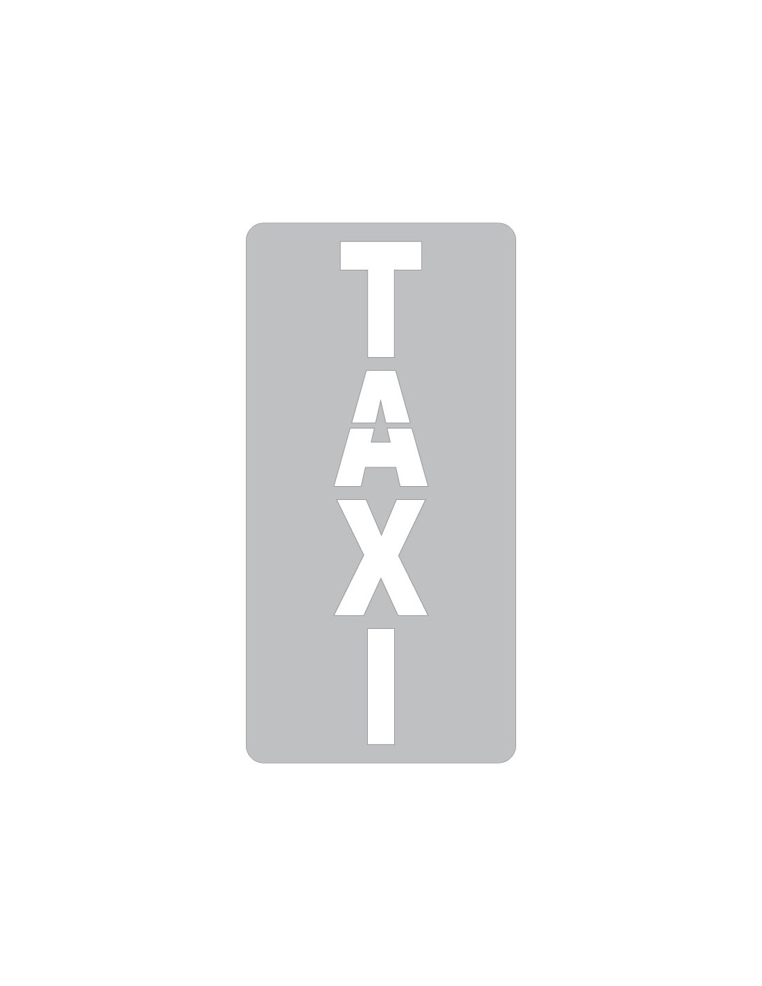Plantilla Texto Taxi Vertical