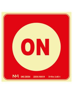 Señal Luminiscente PVC....