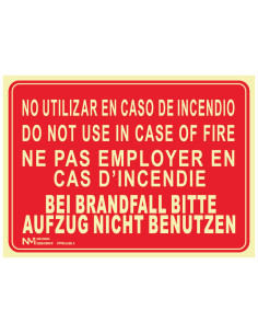 Señal Luminiscente PVC o...