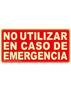 Señal Luminiscente PVC o...