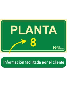 Señal Luminiscente PVC o...