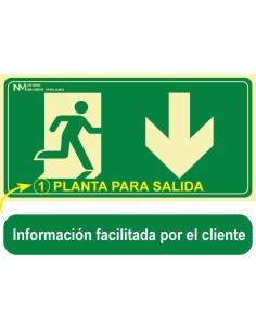 Señal Luminiscente PVC....