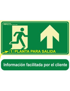 Señal Luminiscente PVC....