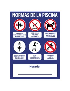 Señal de PVC. Normas de la...