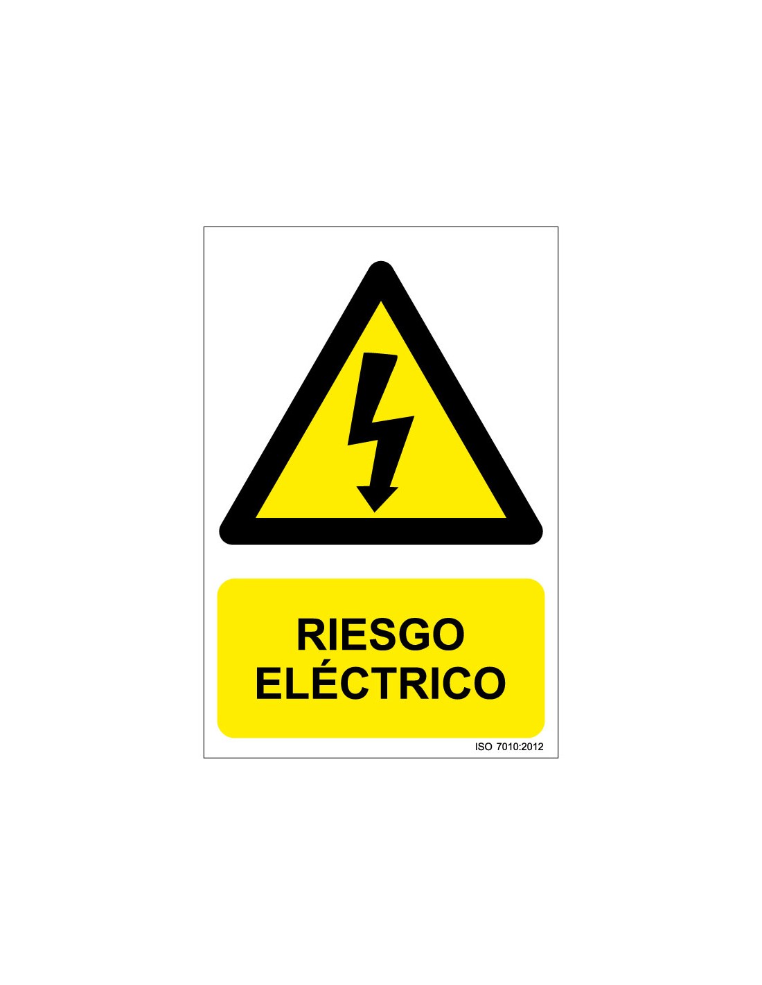 Señal Adhesivo, PVC o Aluminio. Riesgo Eléctrico