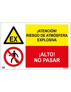 Señal Atención Riesgo de...